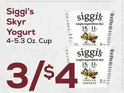 DeCicco & Sons Siggi's Skyr Yogurt offer