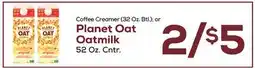 DeCicco & Sons Planet Oat Oatmilk 52 Oz. Cntr offer
