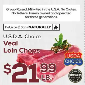 DeCicco & Sons Veal Loin Chops offer