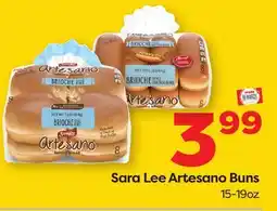 Weis Markets Sara Lee Artesano Buns offer