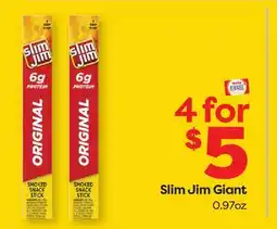 Weis Markets Slim Jim Giant offer