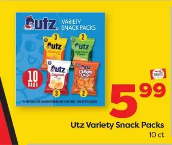 Weis Markets Utz Variety Snack Packs offer