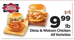 Weis Markets Dietz & Watson Chicken offer