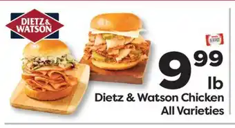 Weis Markets Dietz & Watson Chicken offer