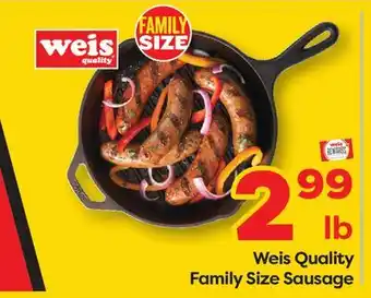 Weis Markets Weis Quality Family Size Sausage offer