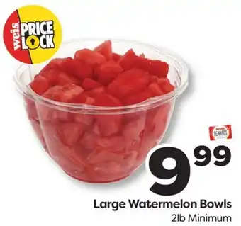 Weis Markets Large Watermelon Bowls offer