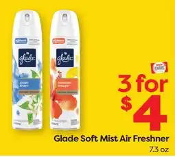 Weis Markets Glade Soft Mist Air Freshner offer