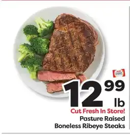 Weis Markets Pasture Raised Boneless Ribeye Steaks offer