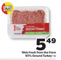 Weis Markets Weis Fresh from the Farm 93% Ground Turkey offer