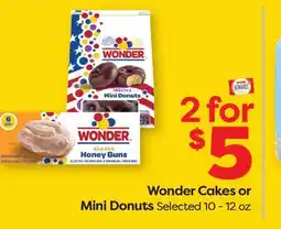 Weis Markets Wonder Cakes or Mini Donuts offer
