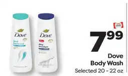 Weis Markets Dove Body Wash offer