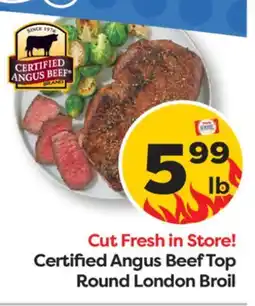 Weis Markets Certified Angus Beef Top Round London Broil offer