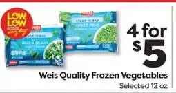 Weis Markets Weis Quality Frozen Vegetables offer