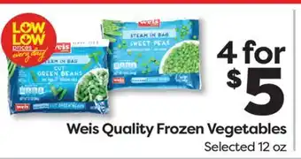 Weis Markets Weis Quality Frozen Vegetables offer