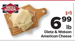 Weis Markets Dietz & Watson American Cheese offer