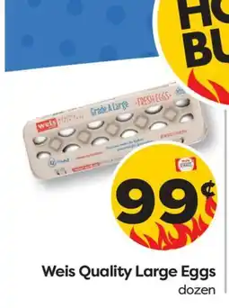Weis Markets Weis Quality Large Eggs offer
