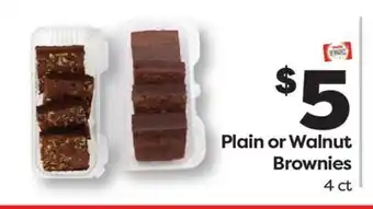 Weis Markets Plain or Walnut Brownies offer