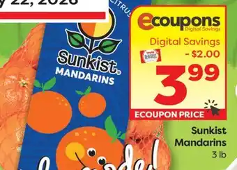 Weis Markets Sunkist Mandarins offer
