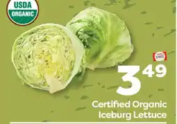 Weis Markets Certified Organic Iceburg Lettuce offer