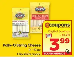 Weis Markets Polly-O String Cheese offer