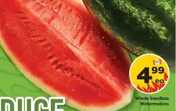 Weis Markets Whole Seedless Watermelons offer