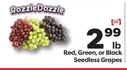 Weis Markets Red, Green, or Black Seedless Grapes offer