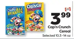 Weis Markets Cap'n Crunch Cereal offer