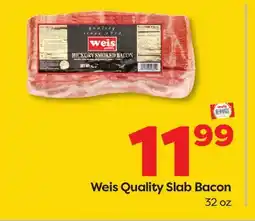 Weis Markets Weis Quality Slab Bacon offer