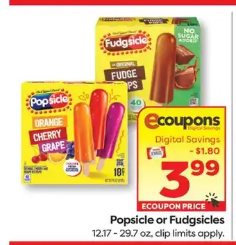 Weis Markets Popsicle or Fudgsicles offer