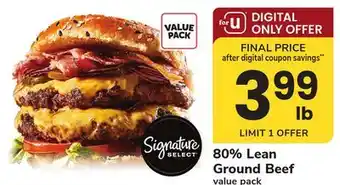 ACME 80% Lean Ground Beef offer