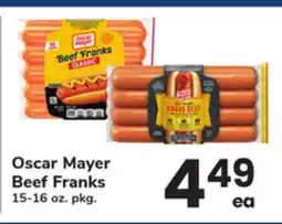 ACME Oscar Mayer Beef Franks offer
