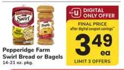 ACME Pepperidge Farm Swirl Bread or Bagels offer