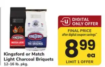 ACME Kingsford or Match Light Charcoal Briquets offer