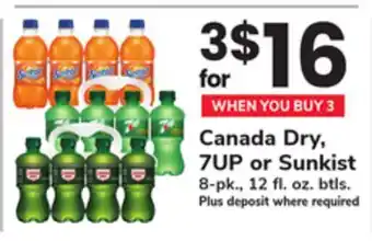 ACME Canada Dry, 7UP or Sunkist offer