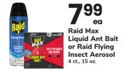 ACME Raid Max Liquid Ant Bait or Raid Flying Insect Aerosol offer