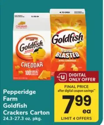 ACME Pepperidge Farm Goldfish Crackers Carton offer