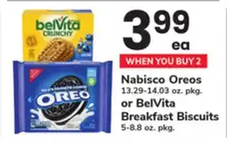 ACME Nabisco Oreos 13.29-14.03 oz. pkg. or BelVita Breakfast Biscuits 5-8.8 oz. pkg offer