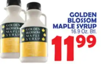 Bravo Supermarkets GOLDEN BLOSSOM MAPLE SYRUP offer