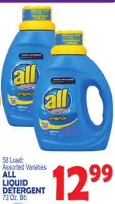 Bravo Supermarkets ALL LIQUID DETERGENT offer
