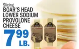 Bravo Supermarkets BOAR'S HEAD LOWER SODIUM PROVOLONE CHEESE offer