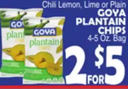 Bravo Supermarkets GOYA PLANTAIN CHIPS offer
