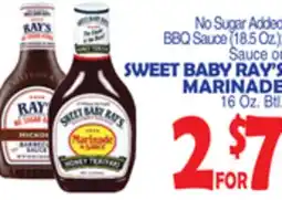 Bravo Supermarkets SWEET BABY RAY'S MARINADE offer
