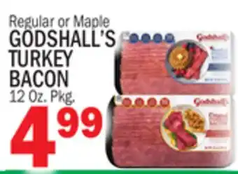 Bravo Supermarkets GODSHALL'S TURKEY BACON offer