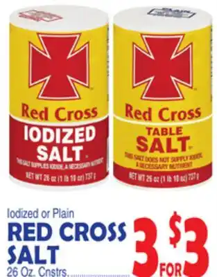Bravo Supermarkets RED CROSS SALT offer