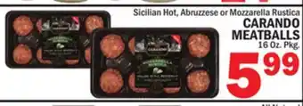 Bravo Supermarkets CARANDO MEATBALLS offer