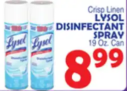 Bravo Supermarkets LYSOL DISINFECTANT SPRAY offer