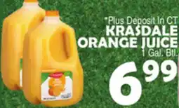 Bravo Supermarkets KRASDALE ORANGE JUICE offer