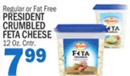 Bravo Supermarkets PRESIDENT CRUMBLED FETA CHEESE offer
