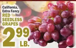 Bravo Supermarkets RED SEEDLESS GRAPES offer
