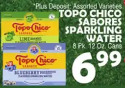 Bravo Supermarkets TOPO CHICO SABORES SPARKLING WATER offer